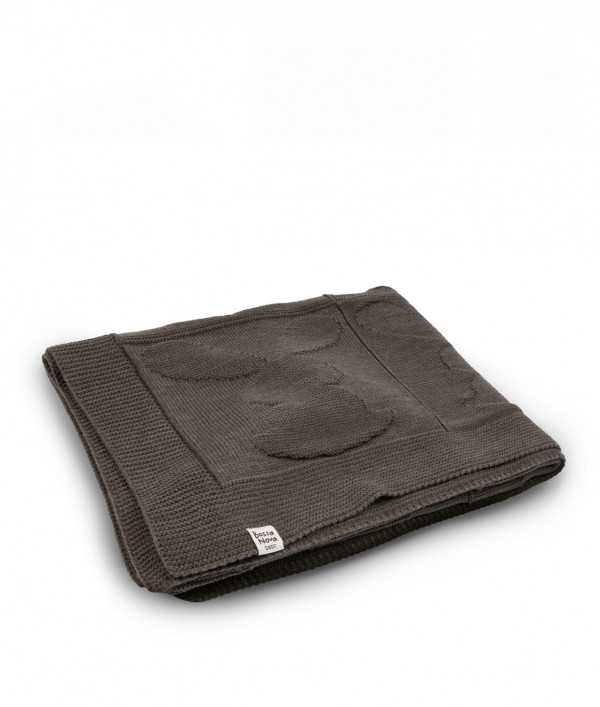 Плед для новорожденных Зайка Коричневый 120*85 