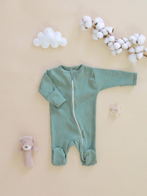 Комбинезон на молнии (Кашкорсе) Зелёный 