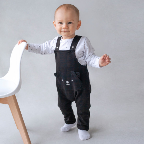 Комплект 2 предмета "Я гуляю" футер+кулир Чёрный 