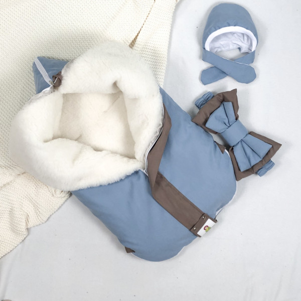 Конверт-одеяло МУЛЬТИКОКОН ® Soft, blue stone