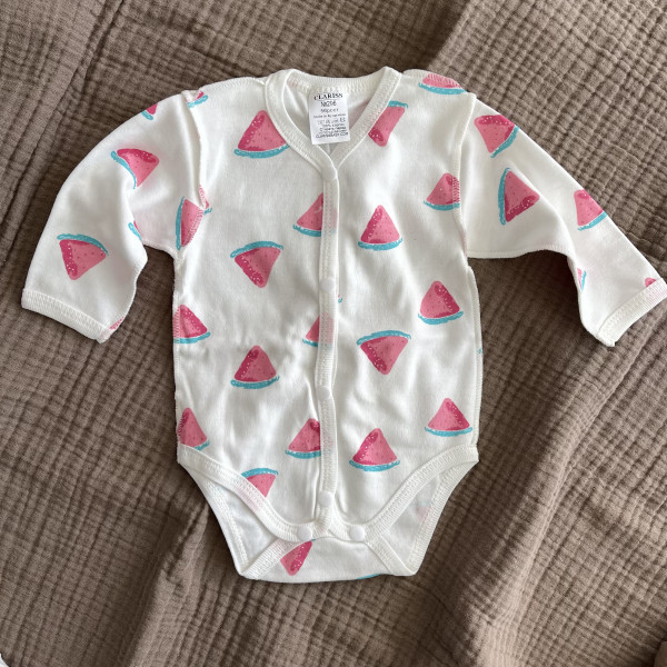  Боди длинный рукав Арбузы