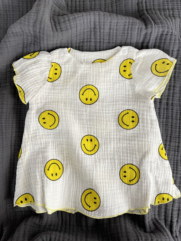 Платье муслиновое «Жатка» Смайлик