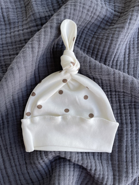 Шапочка-узелок Горошек