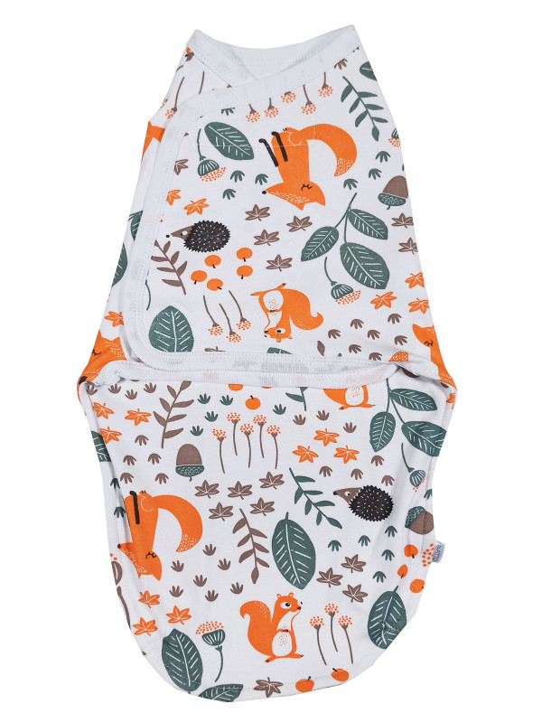 Пеленальный кокон на липучке Лес