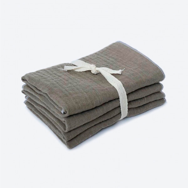 Сет из 4х муслиновых салфеток Mjölk Fog