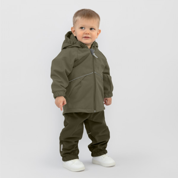Комплект "Софтшелл" демисезонный, темно-оливковый
