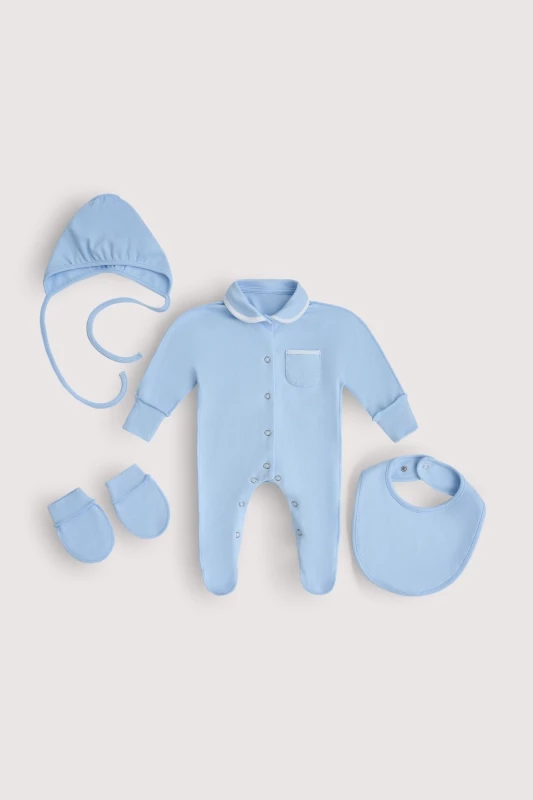 Комплект на выписку Голубой