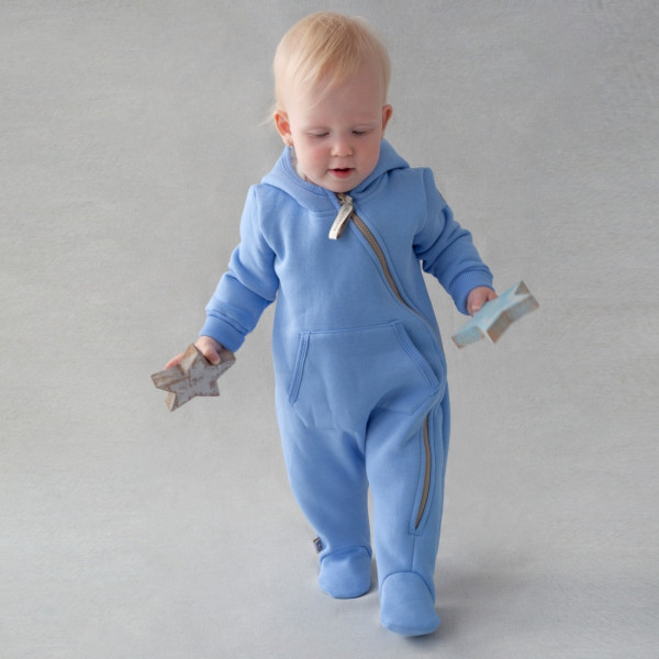 Комбинезон "Пикколино» футер Небесно-голубой