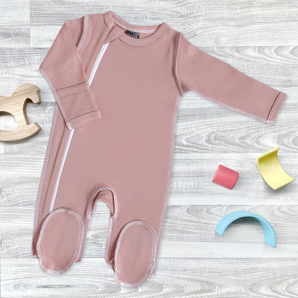 Комбинезон Mjölk Sleep and Play Desert Rose, швы наружу 