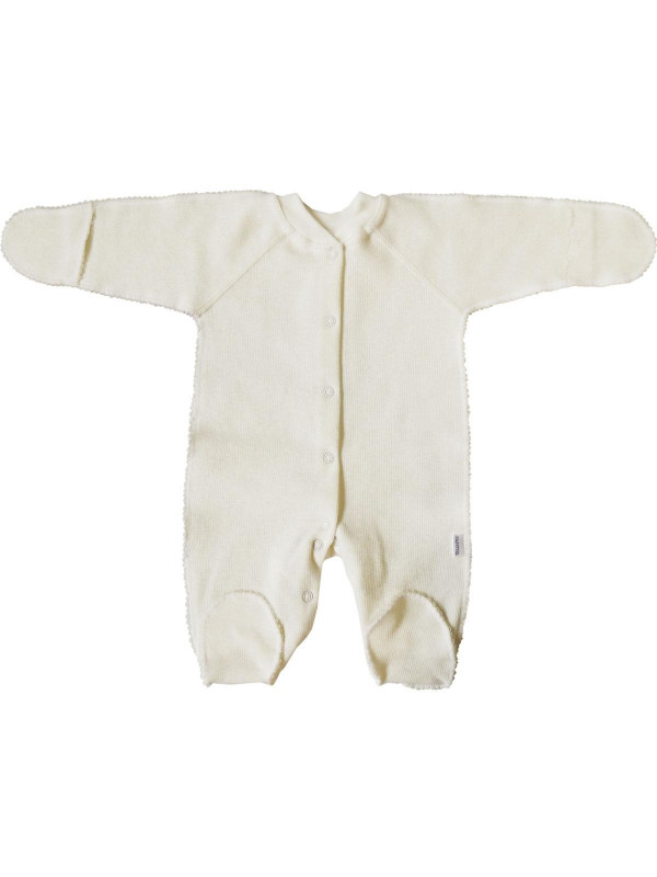 Комбинезон с з/ручками селаник однотонный начес Экрю
