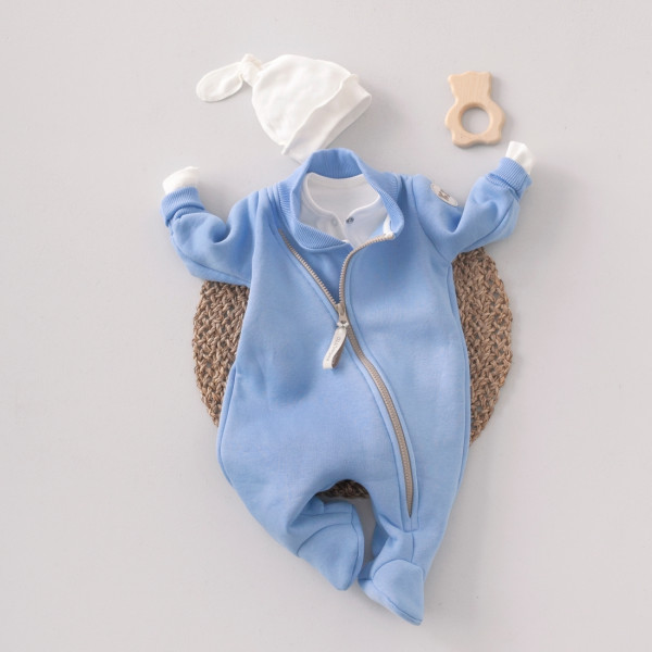 Комбинезон-поддева "Topolino" футер Небесно-голубой