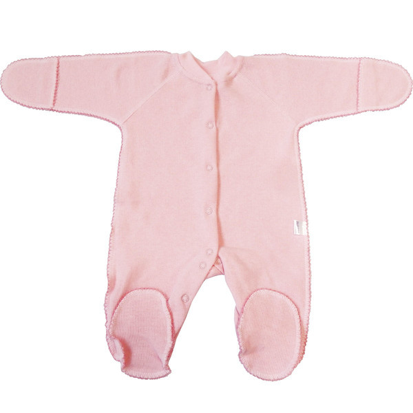 Комбинезон с з/ручками селаник однотонный начес Розовый