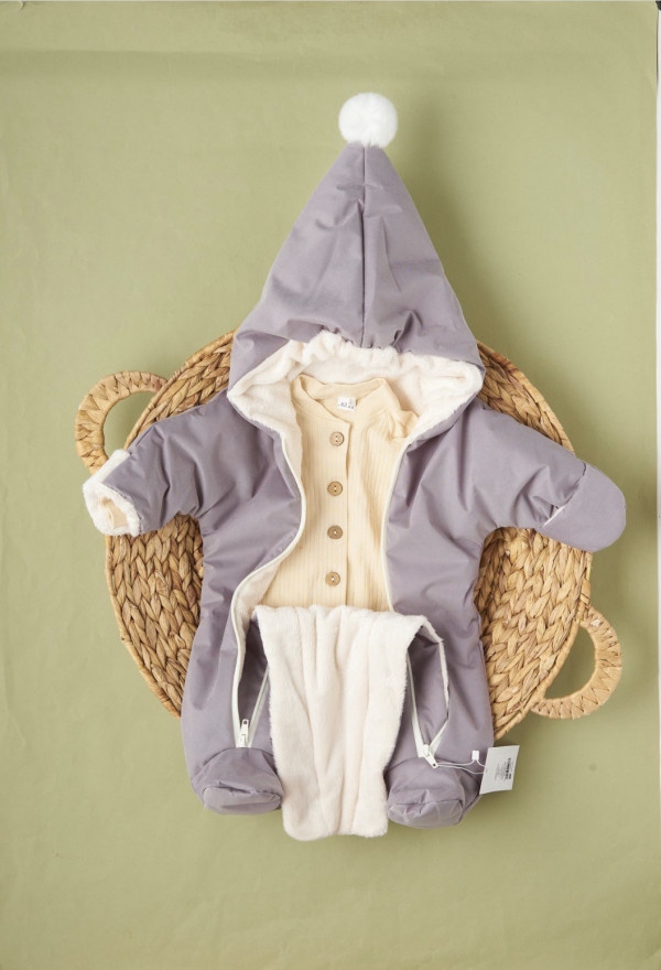 Комбинезон Помпон Серый 