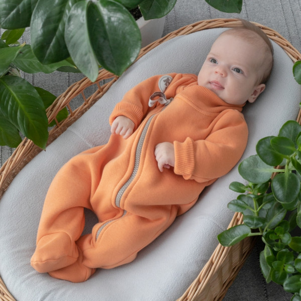 Комбинезон-поддева "Topolino", футер Оранжевое солнце 