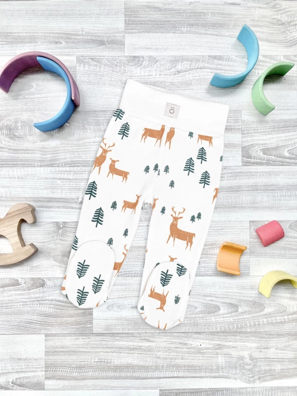 Ползунки Mjölk Олени в лесу на широком поясе