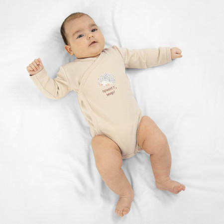 Боди с длинным рукавом «Латте» Ежик