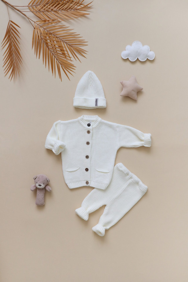 Комплект для малыша из 3-х предметов Молочный 
