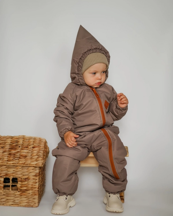 Комбинезон Супер Стар темно-коричневый