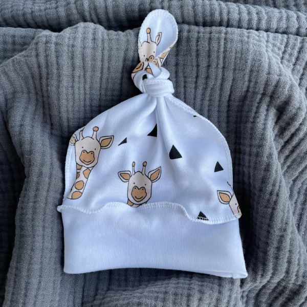 Шапочка-узелок Жирафы 