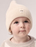 Шапка 1x1 (хлопок)  Бежевый 