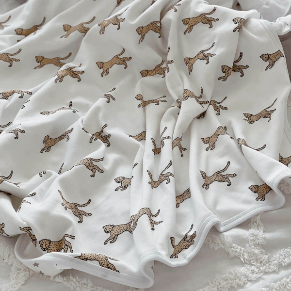 Двусторонний плед Mjölk Гепарды 80*80 см