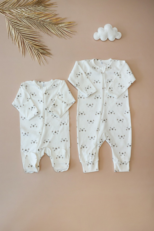 Комбинезон на молнии Мишка