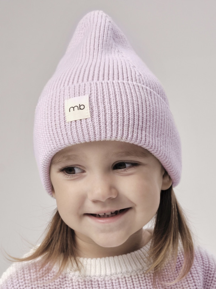 Шапка 1x1 (хлопок) Лавандовый 