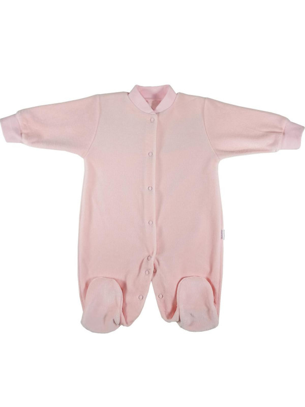 Комбинезон велюр однотонный Розовый