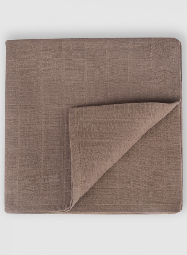 Муслиновая пеленка для новорожденных Шоколад 80х80 см