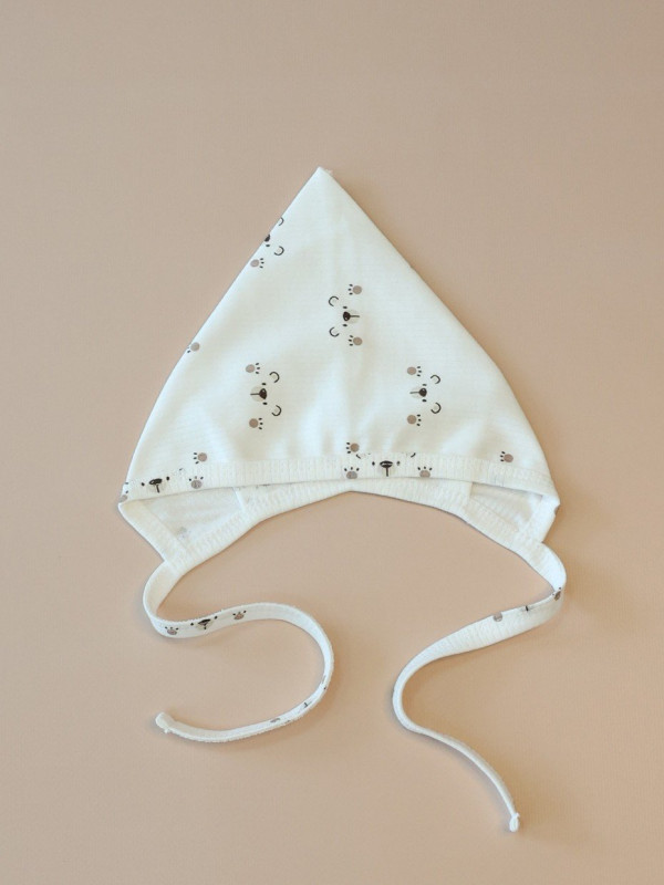 Чепчик на завязках Мишка