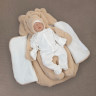 Комплект на выписку 5 предметов "Пушуня", демисезонный, светло-бежевый