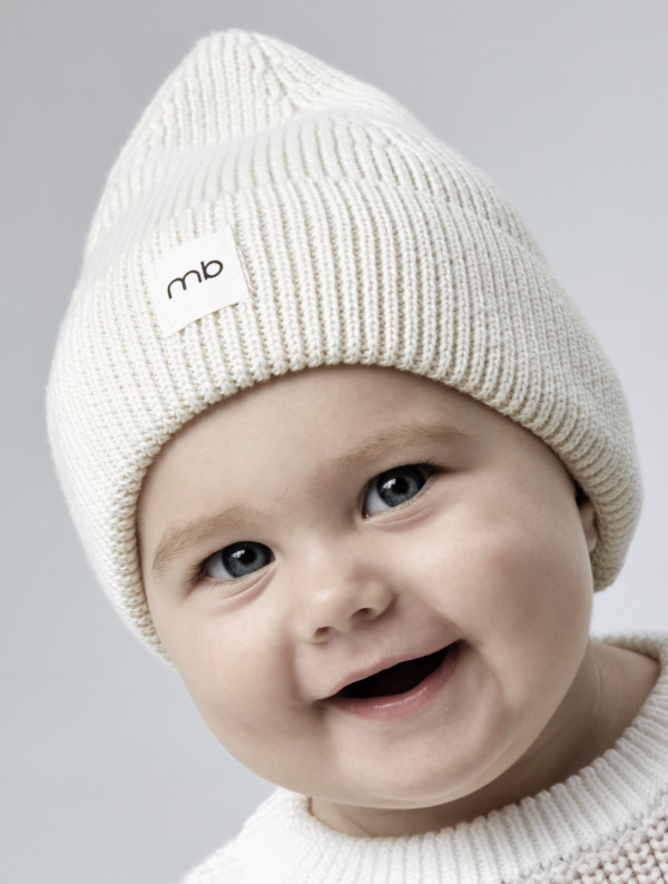 Шапка 1x1 (хлопок) Молочный 