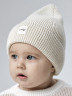 Шапка 1x1 (хлопок) Молочный 